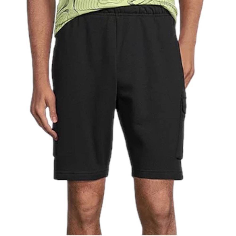 Xersion Mens Mid Rise Quick Dry Cargo Short Drawstring Waist Size 2XL Black NWOT
